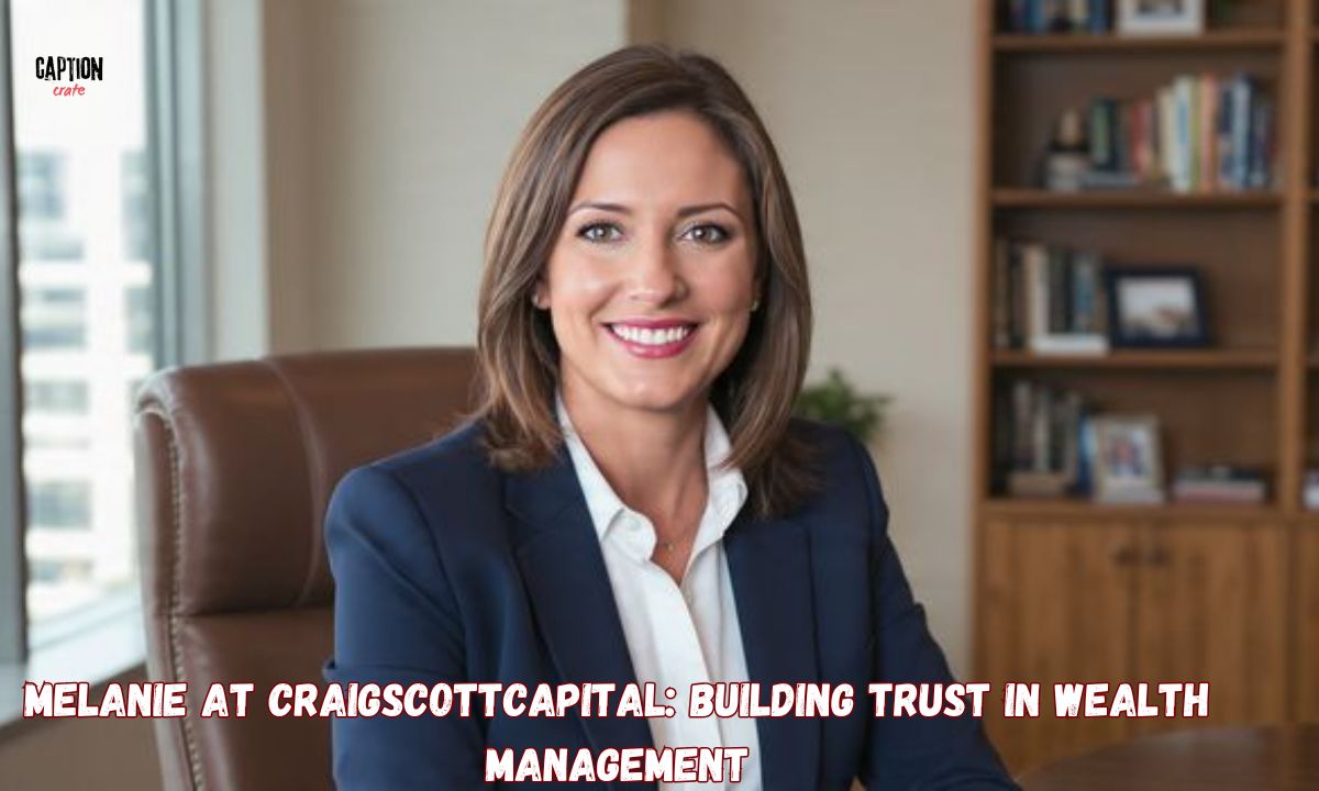 Melanie at CraigScottCapital Building Trust in Wealth Management